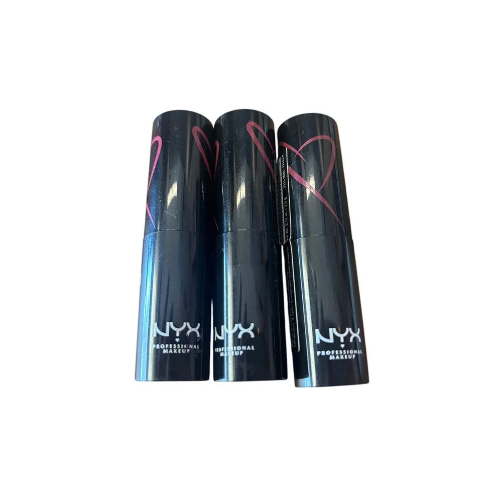 NYX Professional Makeup Matte Lipstick Dirty Talk 20T30Z Vibrant Pink Lot‎ of 3